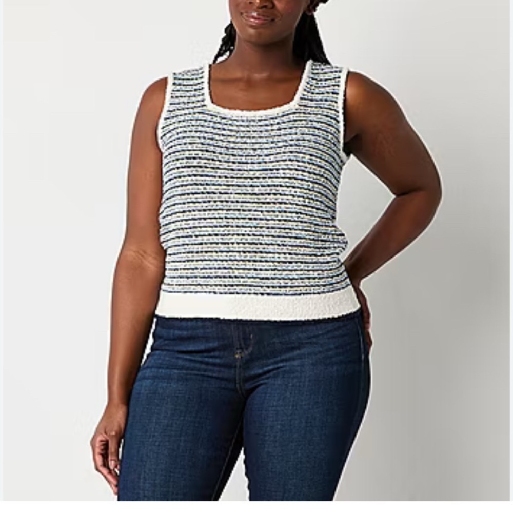 Liz Claiborne pull over Multicolor Knit Top XXL